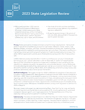 US: 2023 State Legislation Summary